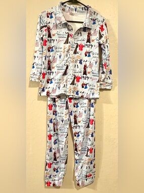 Taylor Swift Eras Inspired Pajama Set Folklore Lover Midnights Girls Size 10/12